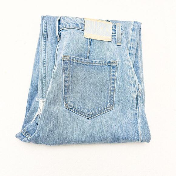 Mother Double Prep Fun Dip Flood Fray Nothing Else Like It Denim Jeans Size 24 - Picture 1 of 12